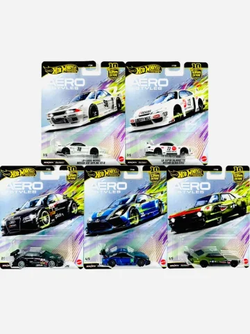 Hot Wheels Aero Styles Set-5 Completo